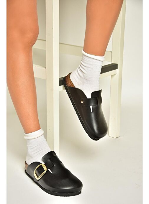 T777589009 Siyah Kadın Terlik - Görsel 4