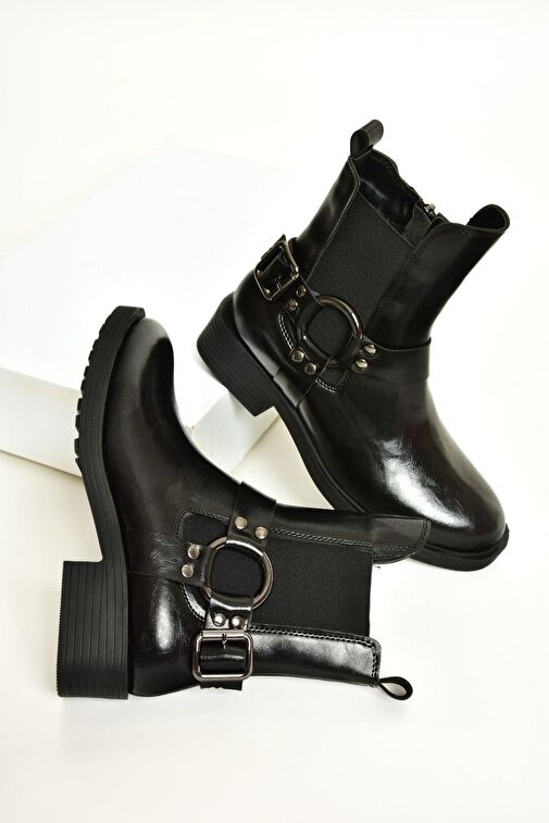 T820881009 Siyah Kadın Bot - Görsel 6