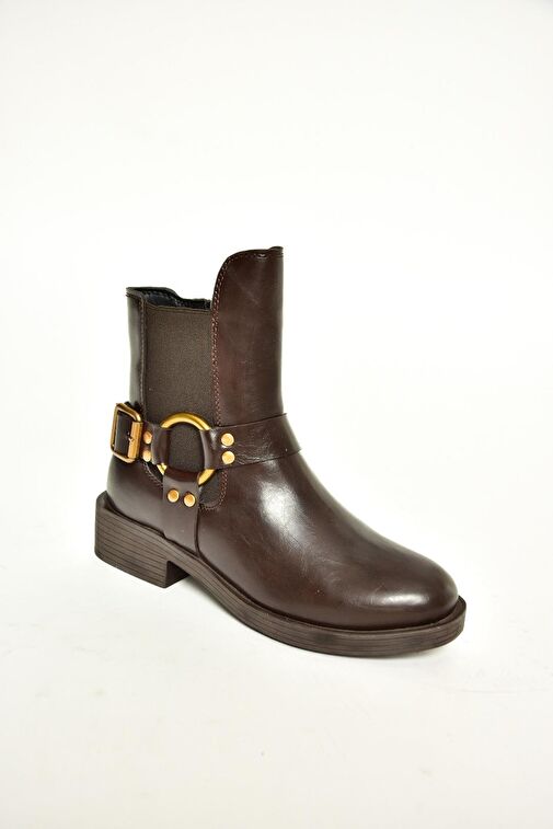 T820881009 Kahverengi Kadın Bot - Görsel 8