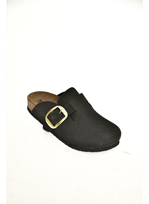 T777589002 Siyah Süet Kadın Terlik - Görsel 7