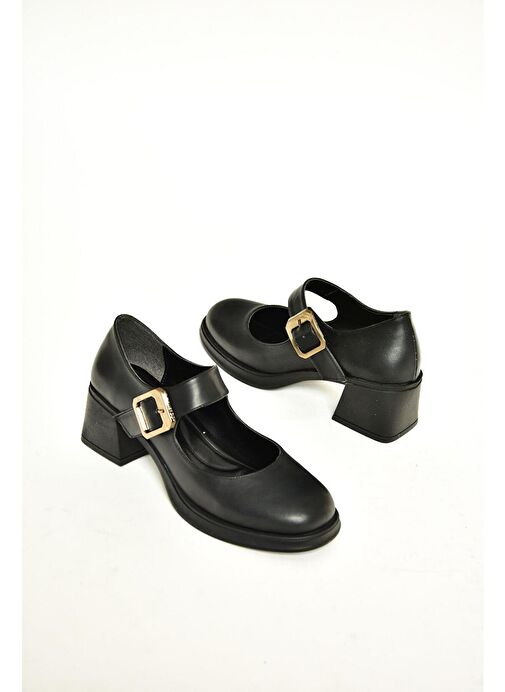 Fox Shoes Siyah Kadın Topuklu Ayakkabı 13138 - Görsel 5