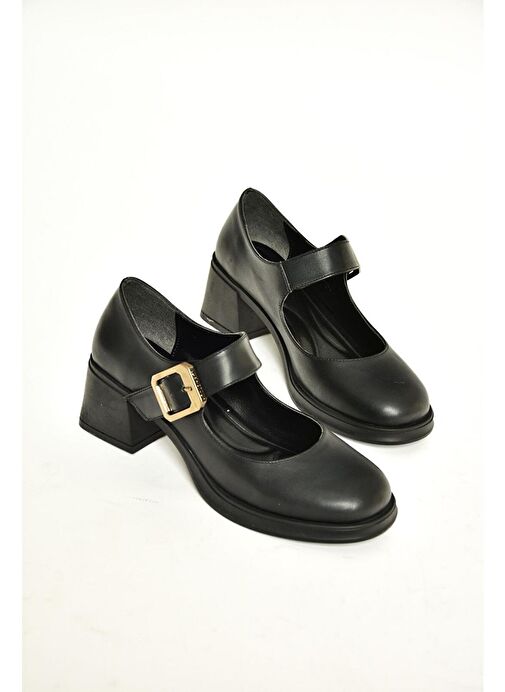 Fox Shoes Siyah Kadın Topuklu Ayakkabı 13138 - Görsel 6