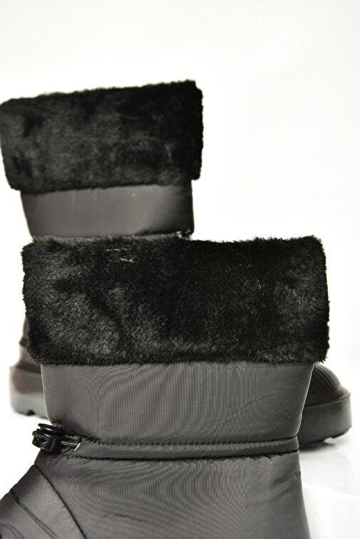 T476434004 Siyah Kumaş Kadın Bot - Görsel 7