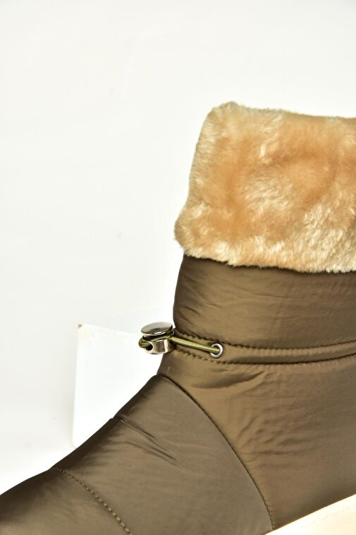 T476434004 Haki Kumaş Kadın Bot - Görsel 8