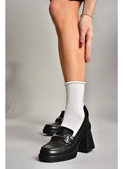 Fox Shoes Siyah Kadın Topuklu Ayakkabı 13167 - Görsel 3