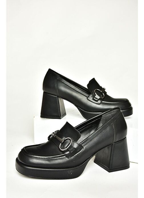 Fox Shoes Siyah Kadın Topuklu Ayakkabı 13167 - Görsel 6