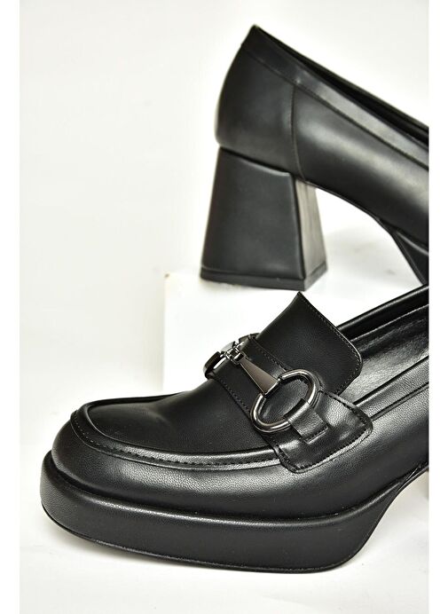 Fox Shoes Siyah Kadın Topuklu Ayakkabı 13167 - Görsel 7