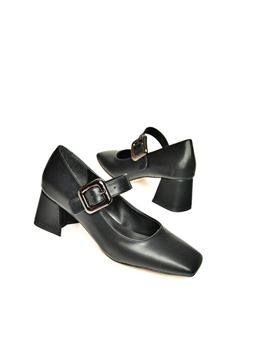 Fox Shoes Siyah Kadın Topuklu Ayakkabı 13199 - Görsel 6