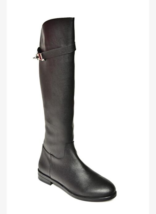 T848443409 Siyah Klasik Kadın Çizme - Görsel 5