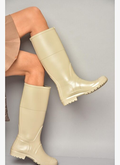 T858704009 Bej Yağmur Çizmesi - Görsel 3