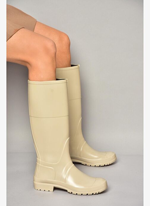 T858704009 Bej Yağmur Çizmesi - Görsel 4