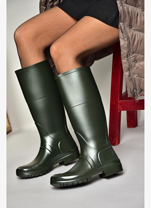 T858704009 Haki Yağmur Çizmesi - Görsel 3