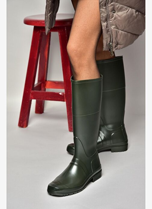 T858704009 Haki Yağmur Çizmesi - Görsel 2