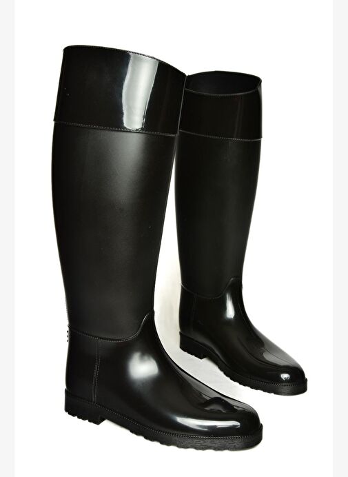 T858712109 Siyah Yağmur Çizmesi - Görsel 8