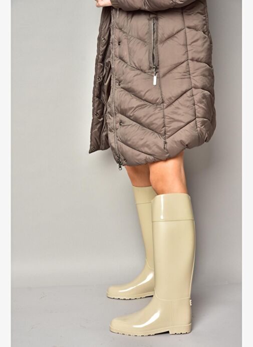 T858712109 Bej Yağmur Çizmesi - Görsel 2