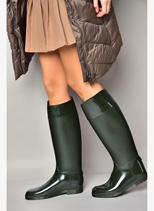 T858712109 Haki Yağmur Çizmesi - Görsel 2