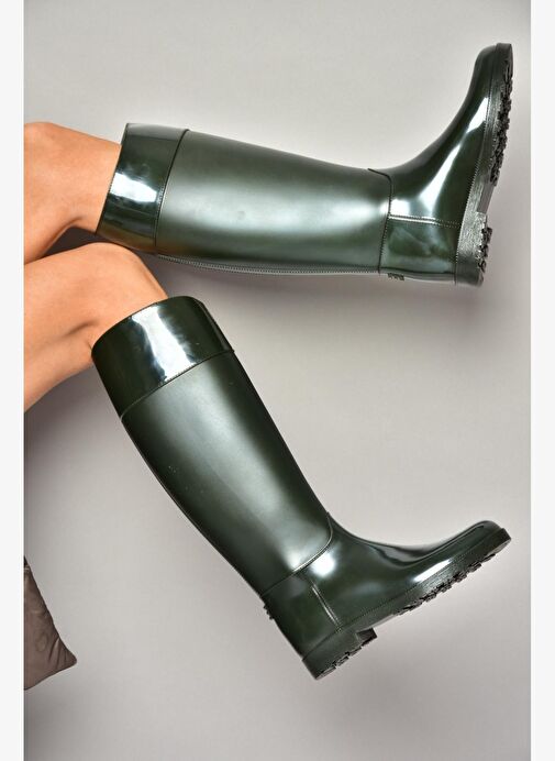 T858712109 Haki Yağmur Çizmesi - Görsel 5