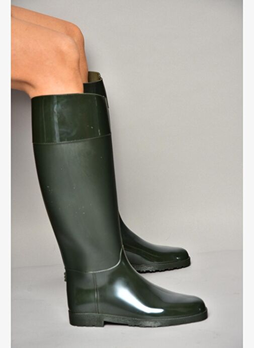 T858712109 Haki Yağmur Çizmesi - Görsel 3