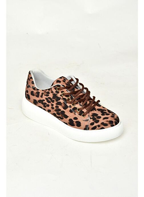 P602045004 Taba Kumaş Kadın Spor Ayakkabı Sneakers - Görsel 3