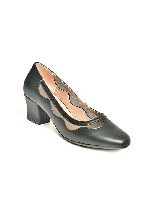 Fox Shoes Siyah Kadın Topuklu Ayakkabı 13339 - Görsel 2