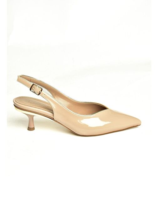 U820503308 Ten Rugan Alçak Topuklu Kadın Ayakkabı - Görsel 4