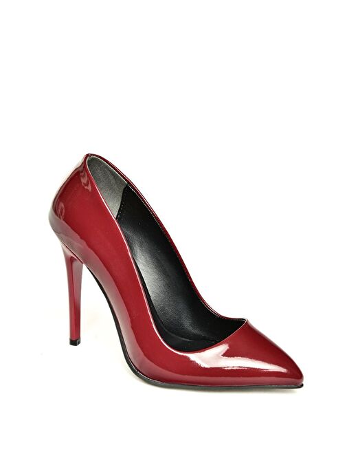 8922151908 Bordo Rugan İnce Topuklu Kadın Ayakkabı - Görsel 7