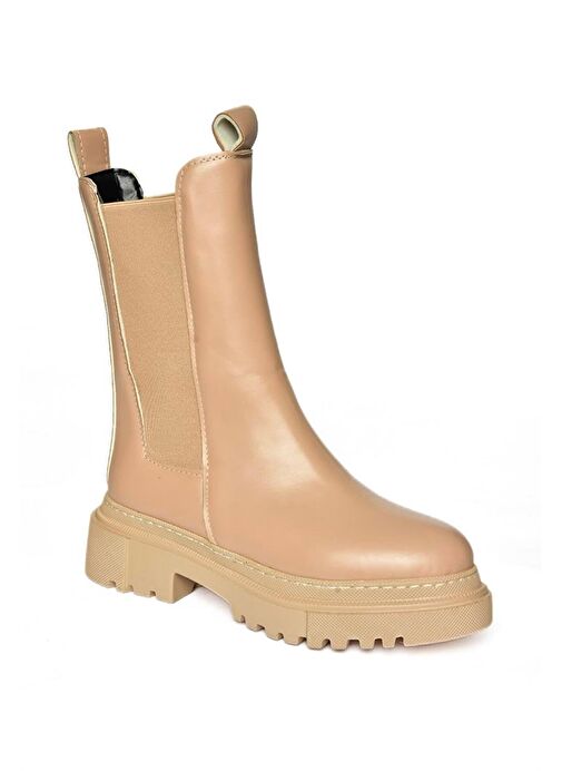 T652449009 Ten Kalın Tabanlı Kadın Bot - Görsel 5