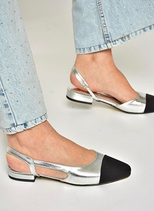 Fox Shoes Fox Shoes U725512009 Gümüş Kadın Babet Boyner'de! Gümüş - 2. görsel