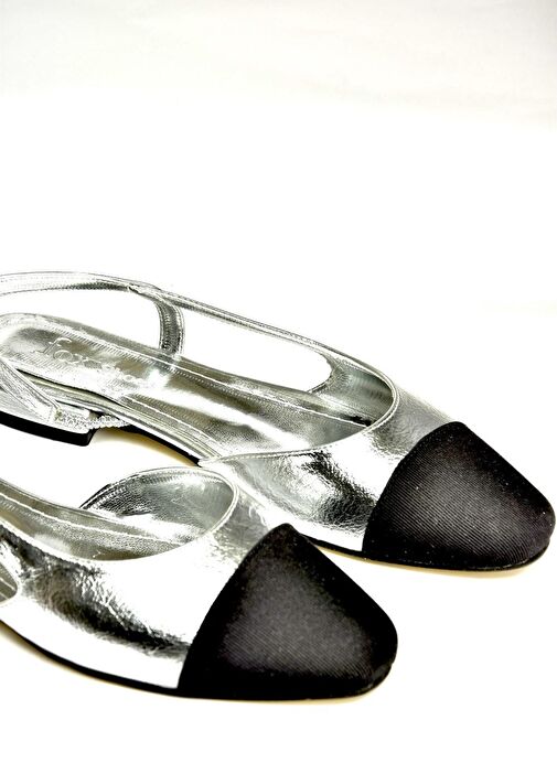 Fox Shoes Fox Shoes U725512009 Gümüş Kadın Babet Boyner'de! Gümüş - 9. görsel