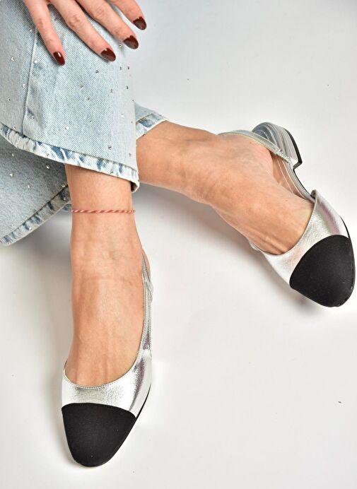Fox Shoes Fox Shoes U725512009 Gümüş Kadın Babet Boyner'de! Gümüş - 4. görsel