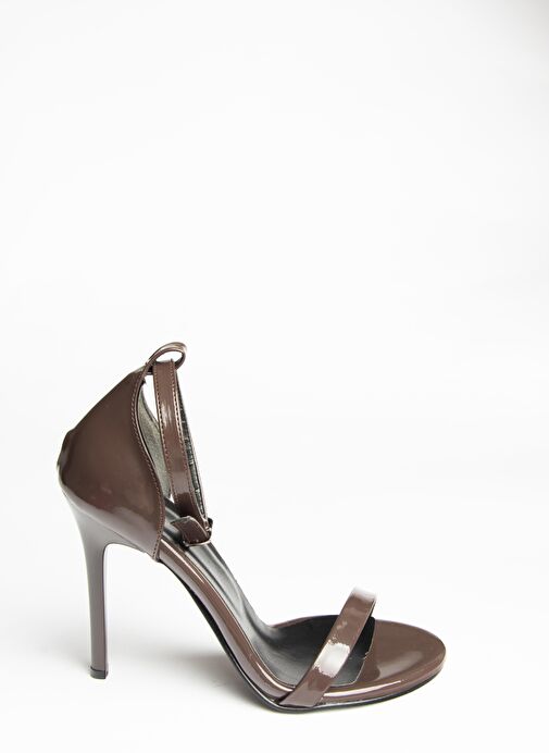 B922112608 Kahverengi Rugan İnce Topuklu Kadın Ayakkabı - Görsel 6