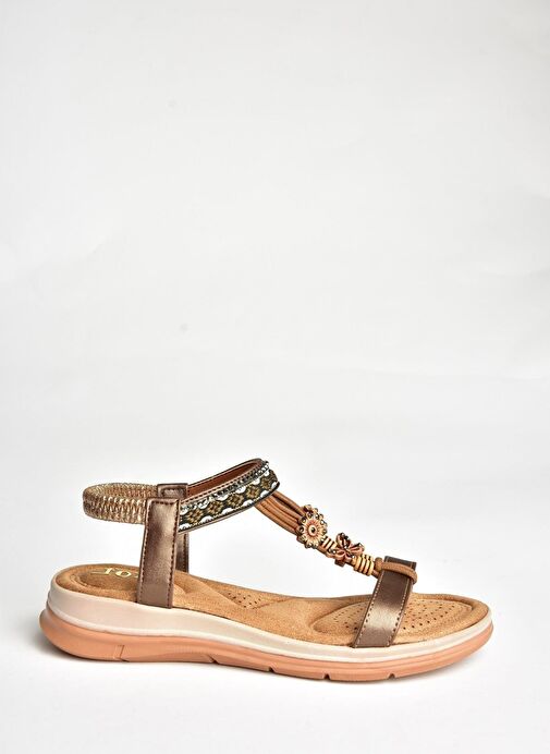 U258615209 Bakır Kadın Sandalet - Görsel 6