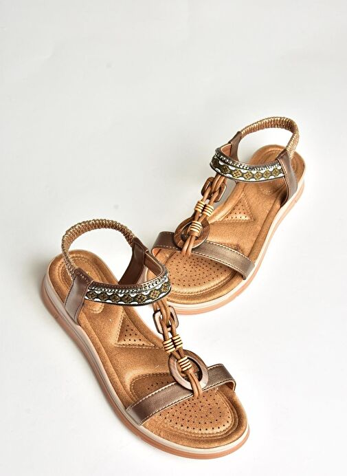 U258616809 Bakır Kadın Sandalet - Görsel 8