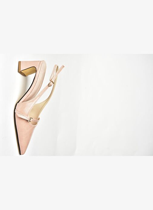 U654078709 Pudra Kalın Topuklu Kadın Ayakkabı - Görsel 8