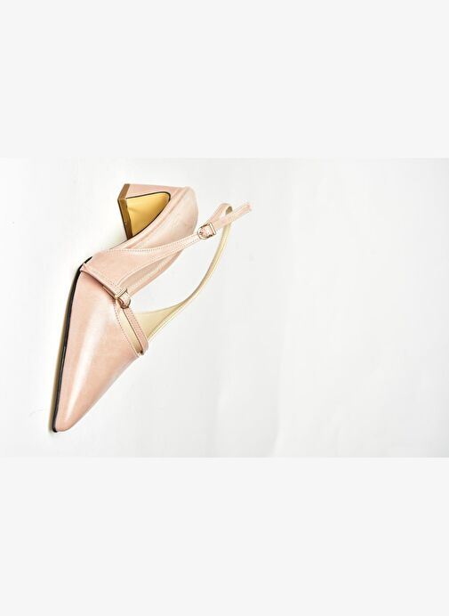 U654078709 Pudra Kalın Topuklu Kadın Ayakkabı - Görsel 9