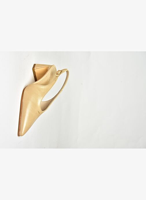 U654080009 Ten Kalın Topuklu Kadın Ayakkabı - Görsel 7