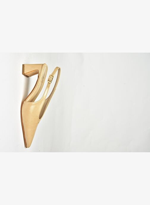 U654080009 Ten Kalın Topuklu Kadın Ayakkabı - Görsel 9