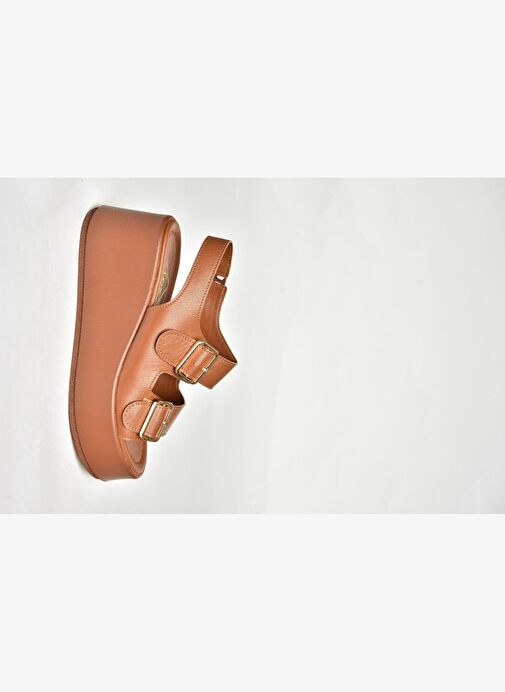 U946418509 Taba Dolgu Topuklu Kadın Ayakkabı - Görsel 7