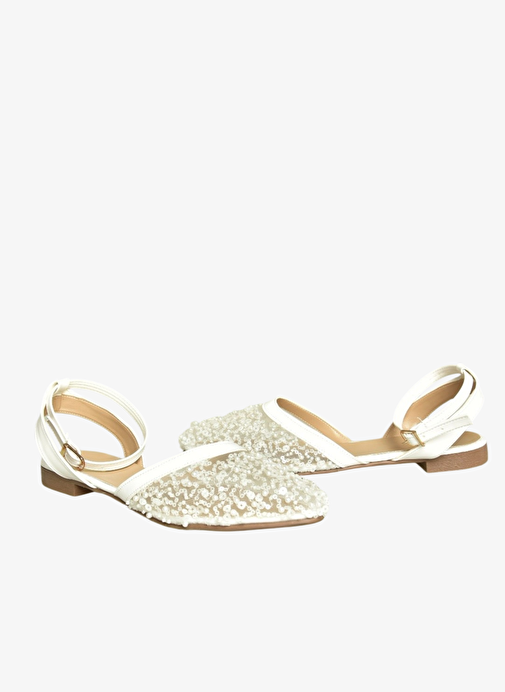 U726544115 Beyaz File Kadın Babet - Görsel 8