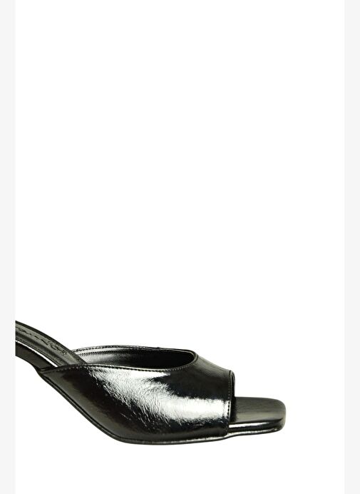 U654080909 Siyah Topuklu Kadın Terlik - Görsel 8