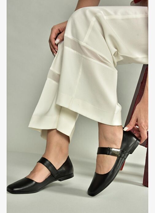 U726454509 Siyah Kadın Babet - Görsel 2