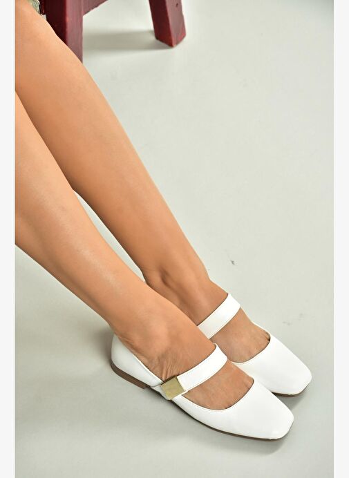 U726454509 Beyaz Kadın Babet - Görsel 5