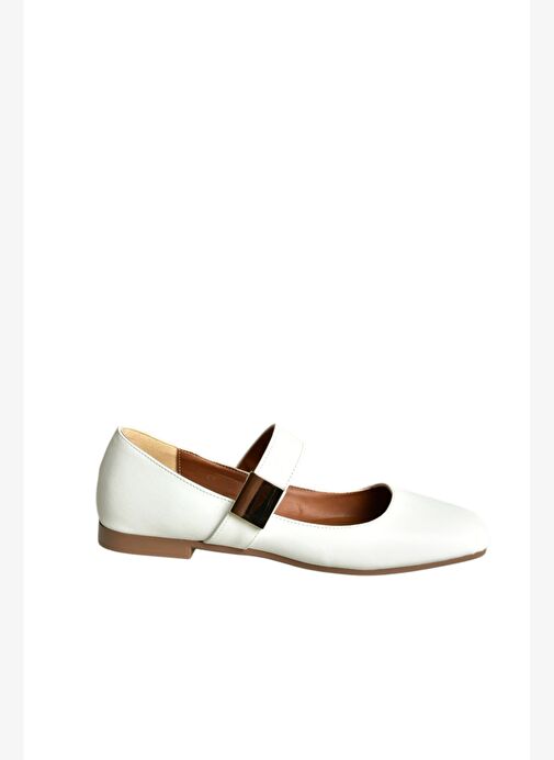 U726454509 Beyaz Kadın Babet - Görsel 6