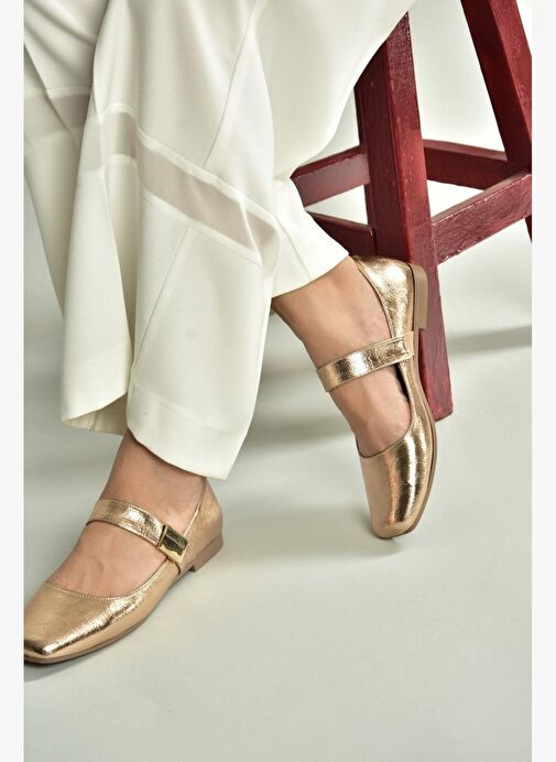 U726454508 Bronz Rugan Kadın Babet - Görsel 4