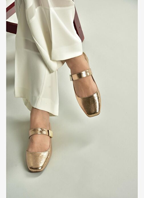 U726454508 Bronz Rugan Kadın Babet - Görsel 3