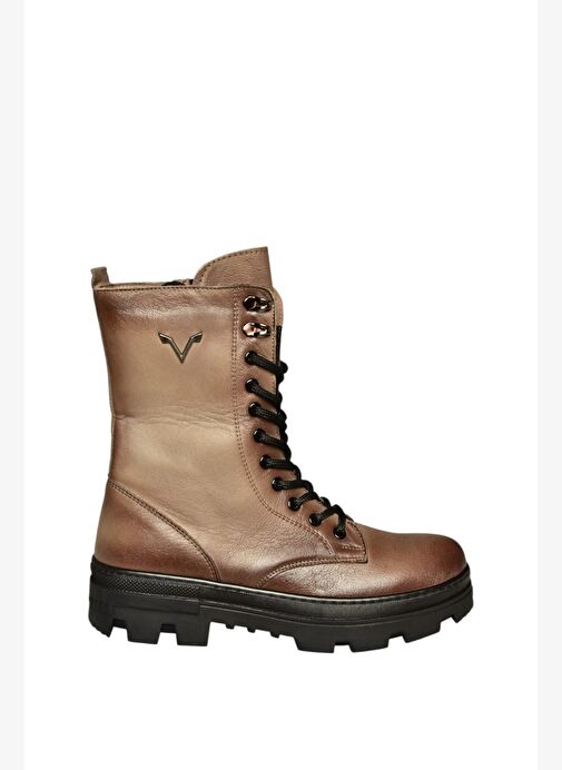 V999049103 Vizon Hakiki Deri Kadın Postal Bot - Görsel 7