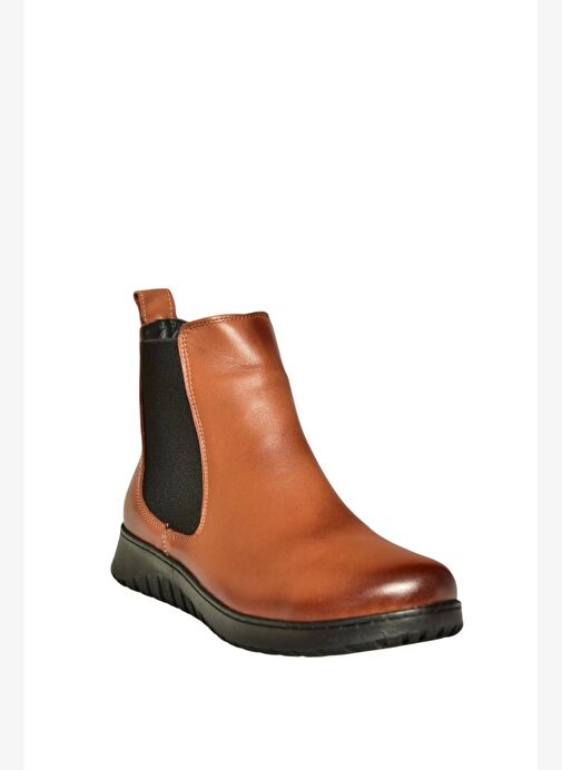 V324501103 Taba Hakiki Deri Kadın Bot - Görsel 7