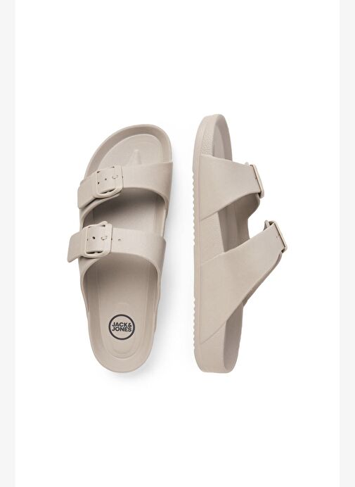 Jack & Jones Arizona Eva Bej Erkek Günlük Plaj Ayarlanabilir Çift Tokalı Terlik - 12204004 - Görsel 6