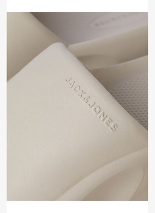 Jack & Jones Erkek Marka Logolu Rahat Tabanlı Krem Terlik - 12251282 - Görsel 5