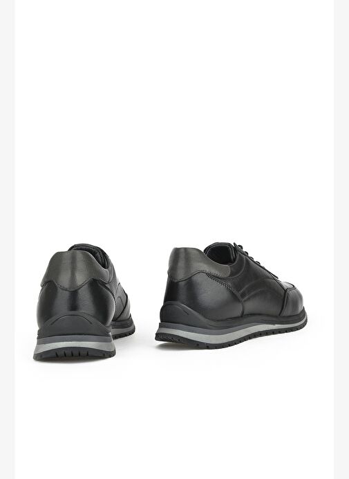 Ziya, Erkek Hakiki Deri Sneaker 1531002Z415 Siyah - Görsel 4